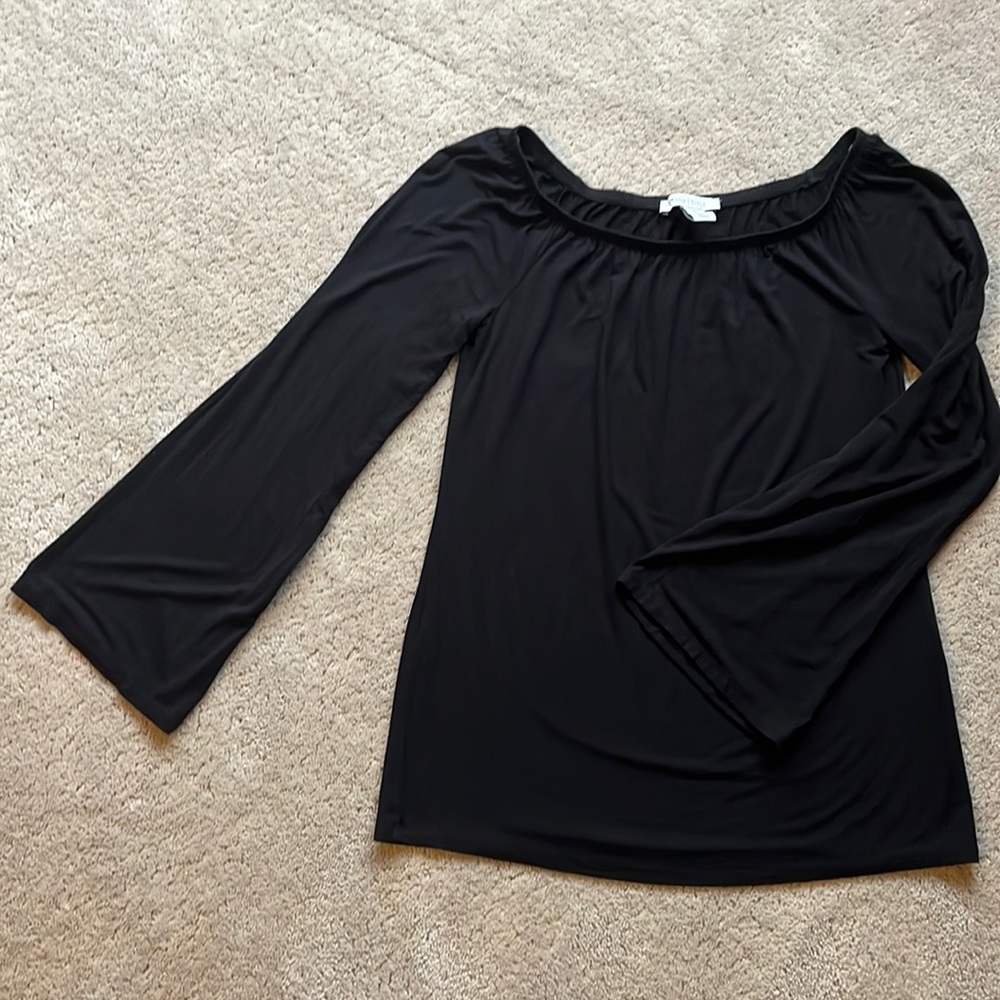 WHBM black long sleeve tee, Size XS